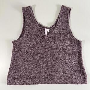 Joyspun Women's‎ XL Plush V-Neck Tank Top - Cozy and Stylish